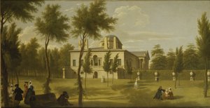 Ansicht der Chiswick Villa vom Rasen, ca. 1735 von George Lambert