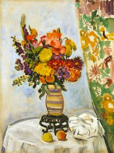 Blumen in einer chinesischen Vase von George Leslie Hunter