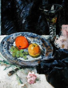 Stillleben mit Früchten von George Leslie Hunter