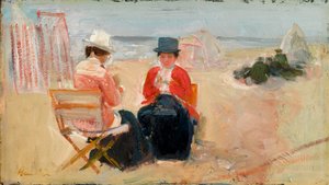 Die rote Jacke, ca. 1910-14 von George Leslie Hunter