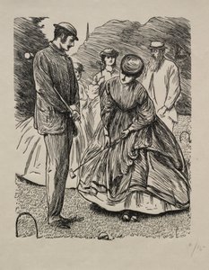 Wie man das Spiel nicht spielt, 1865 von George Louis Palmella Busson Du Maurier