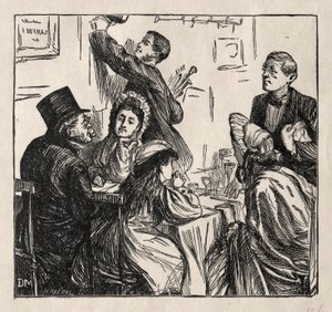 Erfrischung - Auf der Großen Ausstellung, 1862 von George Louis Palmella Busson Du Maurier