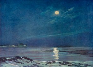 Vollmond im Winter, ca. 1908, 1909 von George Marston