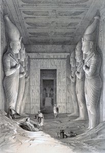 Innenraum des Großen Tempels, Abu Simbel, 19. Jahrhundert