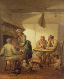 Landvolk bei einem Gasthausfeuer, 1796 von George Morland