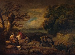 Zigeuner ruhen mit Esel, 1795