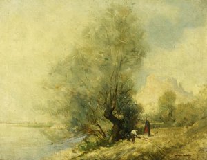 An der Seine nahe Chateau Gaillard bei Les Andeleys zwischen Rouen und Paris von George Murray