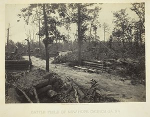 Schlachtfeld der New Hope Church, GA, Nr. 1, 1866 von George N. Barnard