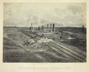 Zerstörung von Hoods Ordinanzzug von George N. Barnard
