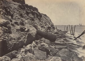 Außenansicht von Fort Sumpter, 1860er Jahre von George N. Barnard