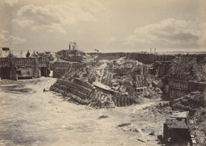 Innenansicht von Fort Sumpter, 1860er Jahre von George N. Barnard