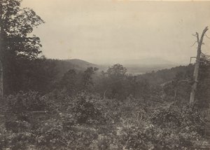 Mission Ridge, Schauplatz von Shermans Angriff, 1860er Jahre von George N. Barnard