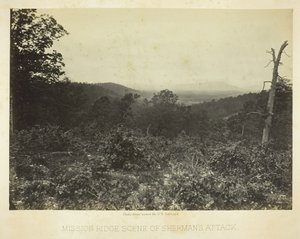 Mission Ridge, Schauplatz von Shermans Angriff