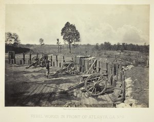 Rebellenwerke vor Atlanta, GA, Nr. 2 von George N. Barnard