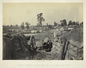 Rebellenwerke vor Atlanta, GA, Nr. 3 von George N. Barnard