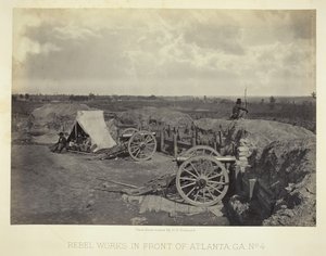 Rebellenwerke vor Atlanta, GA, Nr. 4 von George N. Barnard