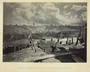 Rebellenwerke vor Atlanta, GA, Nr. 5 von George N. Barnard