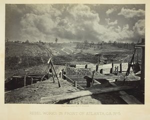 Rebellenwerke vor Atlanta, GA, Nr. 5 von George N. Barnard