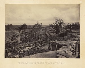 Stellungen der Rebellen vor Atlanta, Georgia, Nr. 1 von George N. Barnard