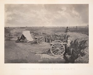 Rebellenwerke vor Atlanta, GA von George N. Barnard