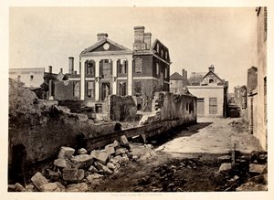 Ruinen des Pinckney-Herrenhauses, Charleston S.C von George N. Barnard