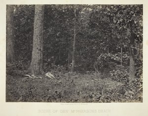 Szene vom Tod von General McPherson von George N. Barnard