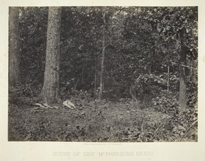 Szene vom Tod von General McPherson von George N. Barnard