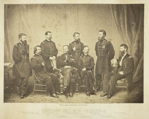 Sherman und seine Generäle von George N. Barnard
