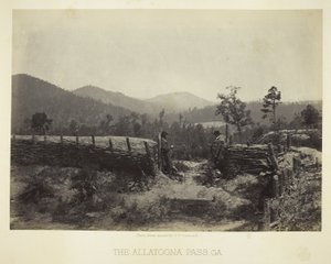 Der Allatoona-Pass, GA von George N. Barnard