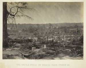 Das Schlachtfeld von Peach Tree Creek, Ga. von George N. Barnard