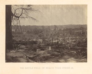 Das Schlachtfeld von Peach Tree Creek, Georgia von George N. Barnard