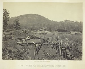 Die Front des Kenesaw Mountain, GA, 1866 von George N. Barnard