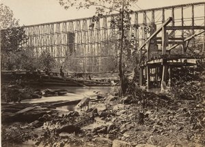 Trestle-Brücke bei Whiteside von George N. Barnard
