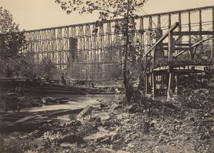Trestle-Brücke bei Whiteside von George N. Barnard
