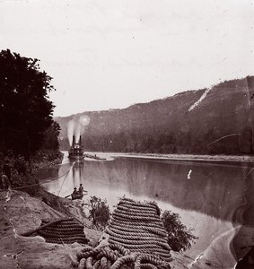 U.S. Transport in Rapids, Tennessee RiverThe Suck - Tennessee River unterhalb von Chattanooga