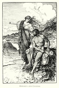Odyssee: Odysseus und Kalypso von George Percy Jacomb Hood