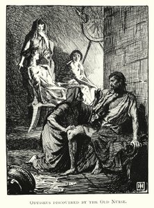 Odyssee: Odysseus wird von der alten Amme entdeckt von George Percy Jacomb Hood