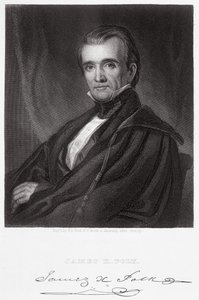 James Knox Polk, graviert von Henry Bryan Hall von George Peter Alexander Healy