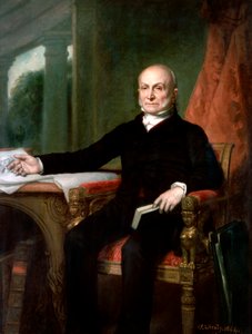 Offizielles Porträt von Präsident John Quincy Adams von George P.A. Healy