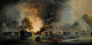 Die Schlacht von Navarino, 20. Oktober 1827