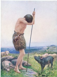 Der verlorene Sohn, aus Das Bibelbilderbuch, veröffentlicht von Thomas Nelson, ca. 1950