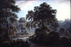 In der Nähe des alten Bades, Matlock, 19. Jahrhundert von George Pickering