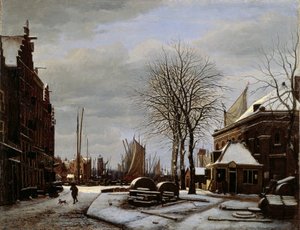 Schleifsteinmarkt in Amsterdam mit dem Gebäude 
