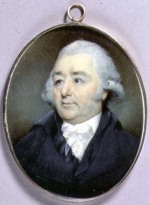 Porträtminiatur von John Flaxman, ca. 1798 von George Place