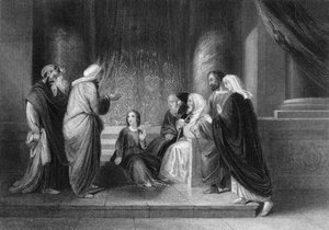 Sie fanden ihn im Tempel, sitzend inmitten der Doktoren, c1840 von George Presbury