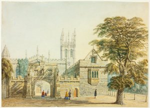 Magdalen College und Turm, Oxford