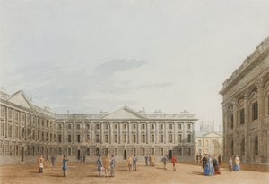 Peckwater Quad, Blick nach Osten, Christ Church, Oxford, 1850