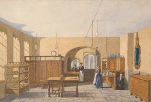 Die Küche eines Oxford Colleges von George Pyne