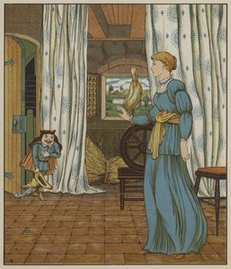 Illustration für Rumpelstilzchen von den Brüdern Grimm von George R. Halkett