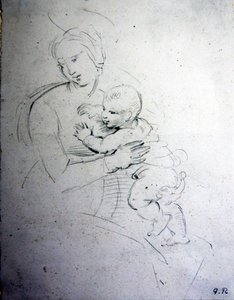Eine Mutter und ihr Kind - Studie für die Alten